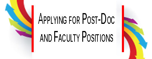 Webinar image: Applying for PostDocs and Faculty Positions